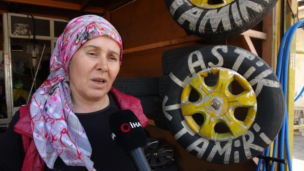 Oto Lastik Tamirine Kadın Eli Değdi1