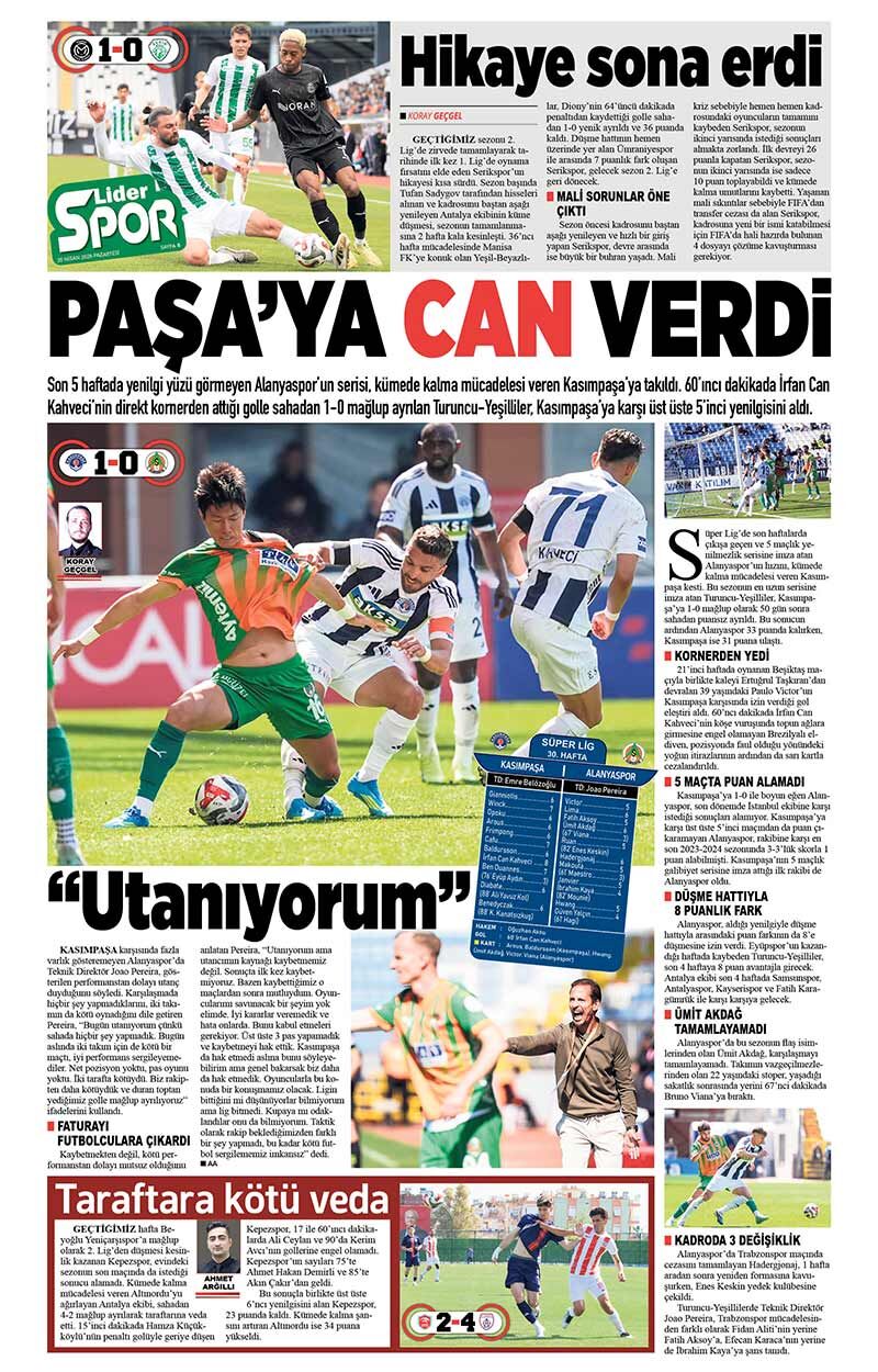 20 N İ S A N 2026 L İ D E R G A Z E T E A N T A L Y A 8