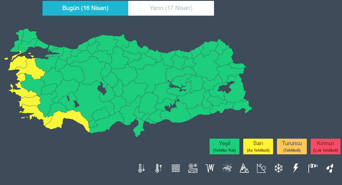 6 Kente ‘Sarı Kodlu’ Toz Taşınımı Uyarısı