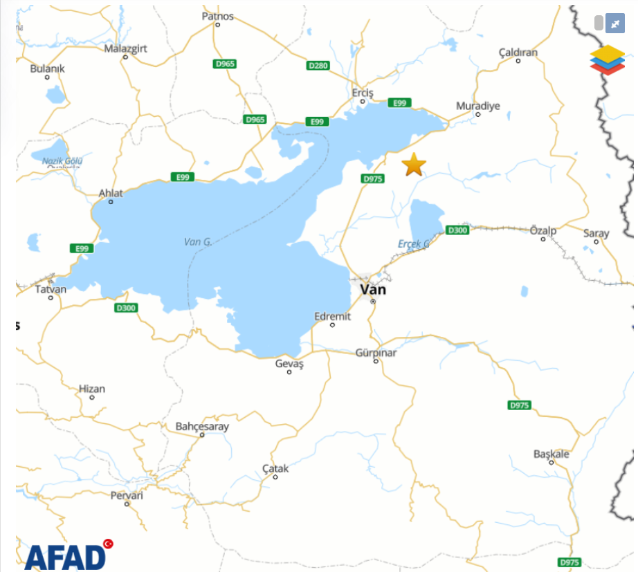 Van Tuşba'da 5,2 Büyüklüğünde Deprem