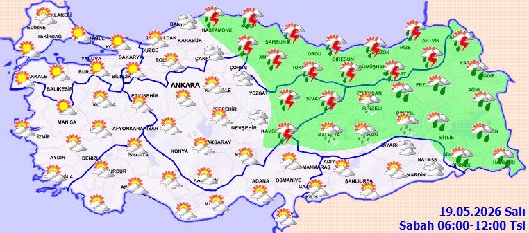 19 Mayıs Hava Durumu