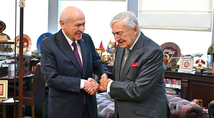 M H P Lideri Bahçeli, Rahmi Koç Ve Ali Koç'u Kabul Etti 1