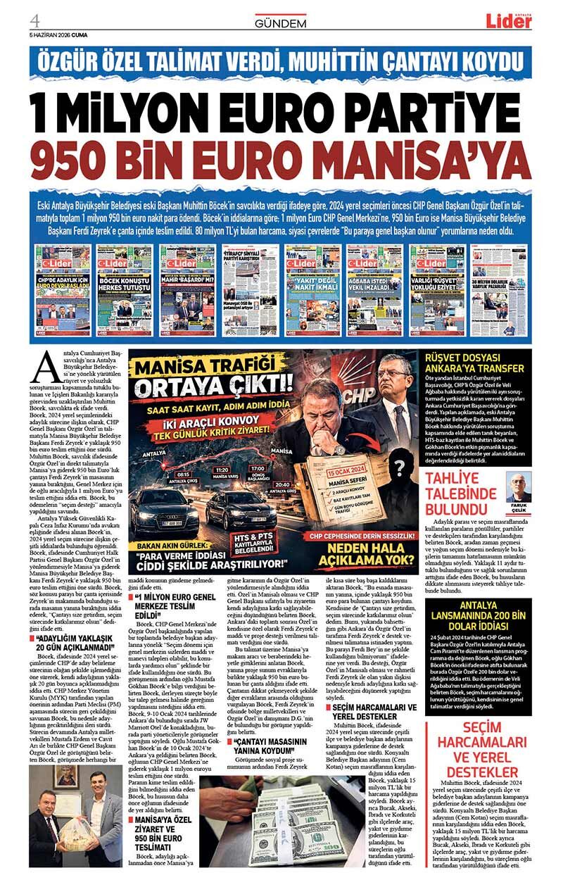 5 H A Z İ R A N 2026 L İ D E R G A Z E T E A N T A L Y A 4