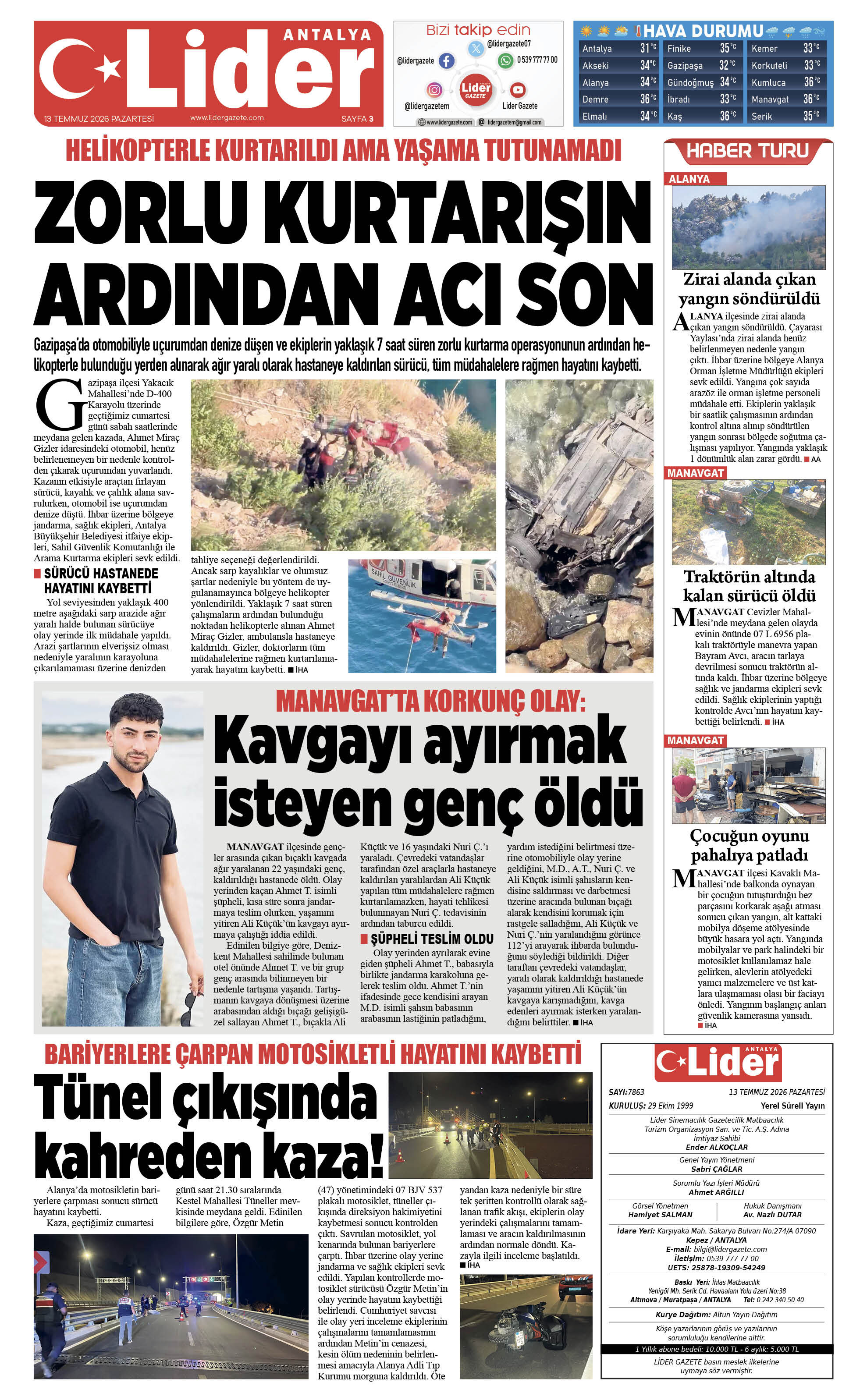 13 Temmuz 2026 03