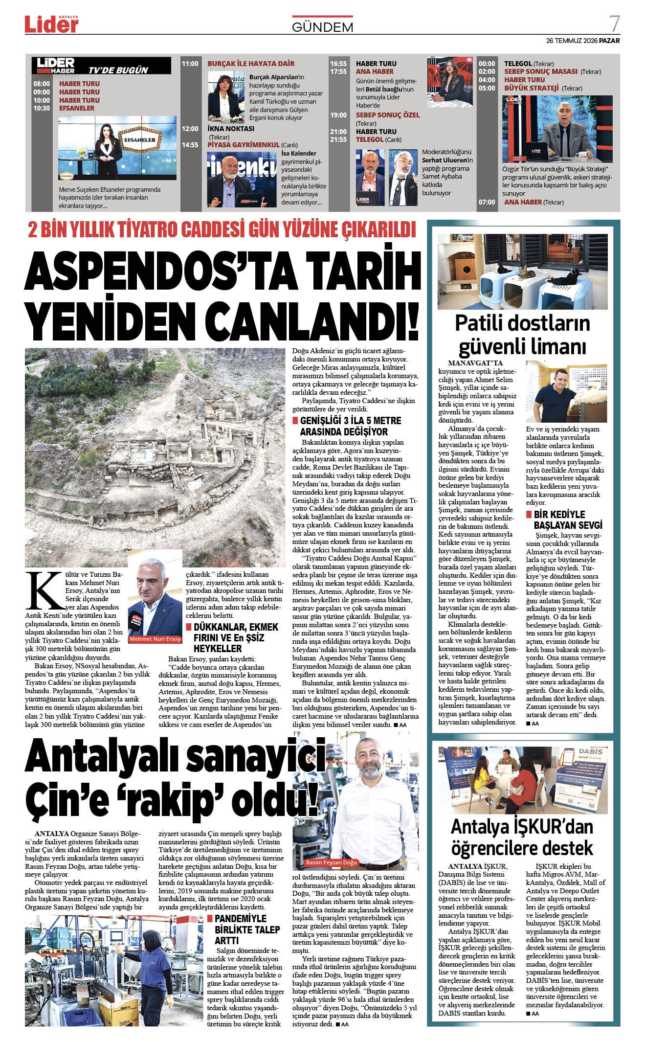 26 Temmuz 2026 07