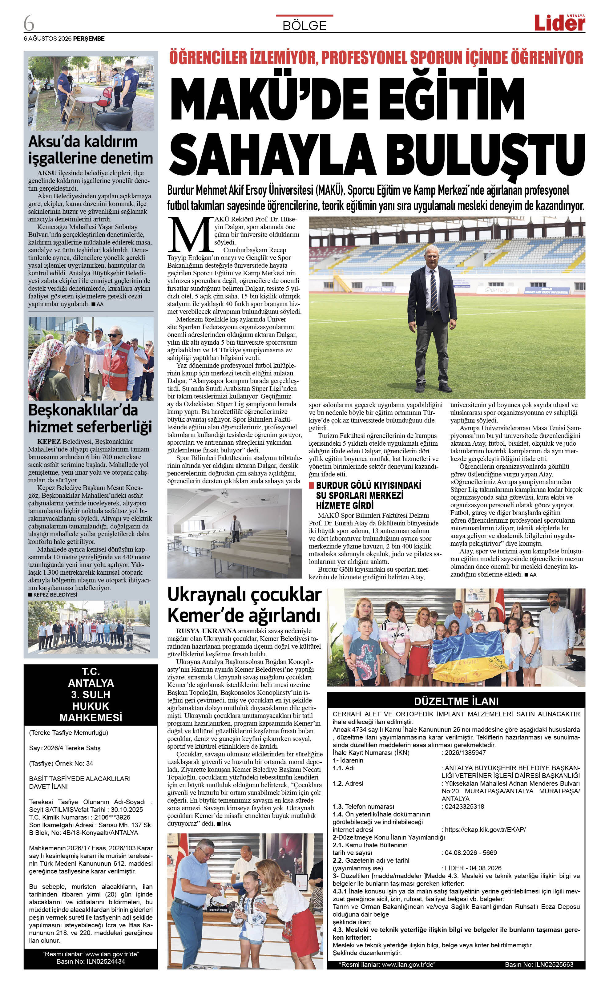 06 Ağustos 2026 06