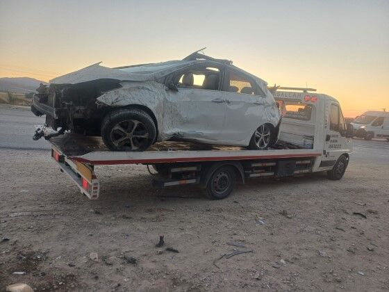 Ankara’da Kontrolünü Kaybeden Otomobil Yoldan Çıktı 1 Ölü, 1 Yaralı (2)
