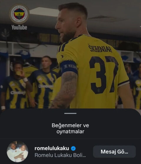 Lukaku’dan Fenerbahçe Taraftarını Heyecanlandıran Hareket! 1