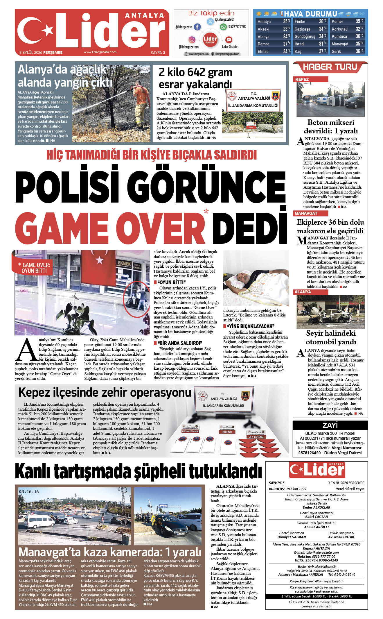 03 Eylül 2026 03