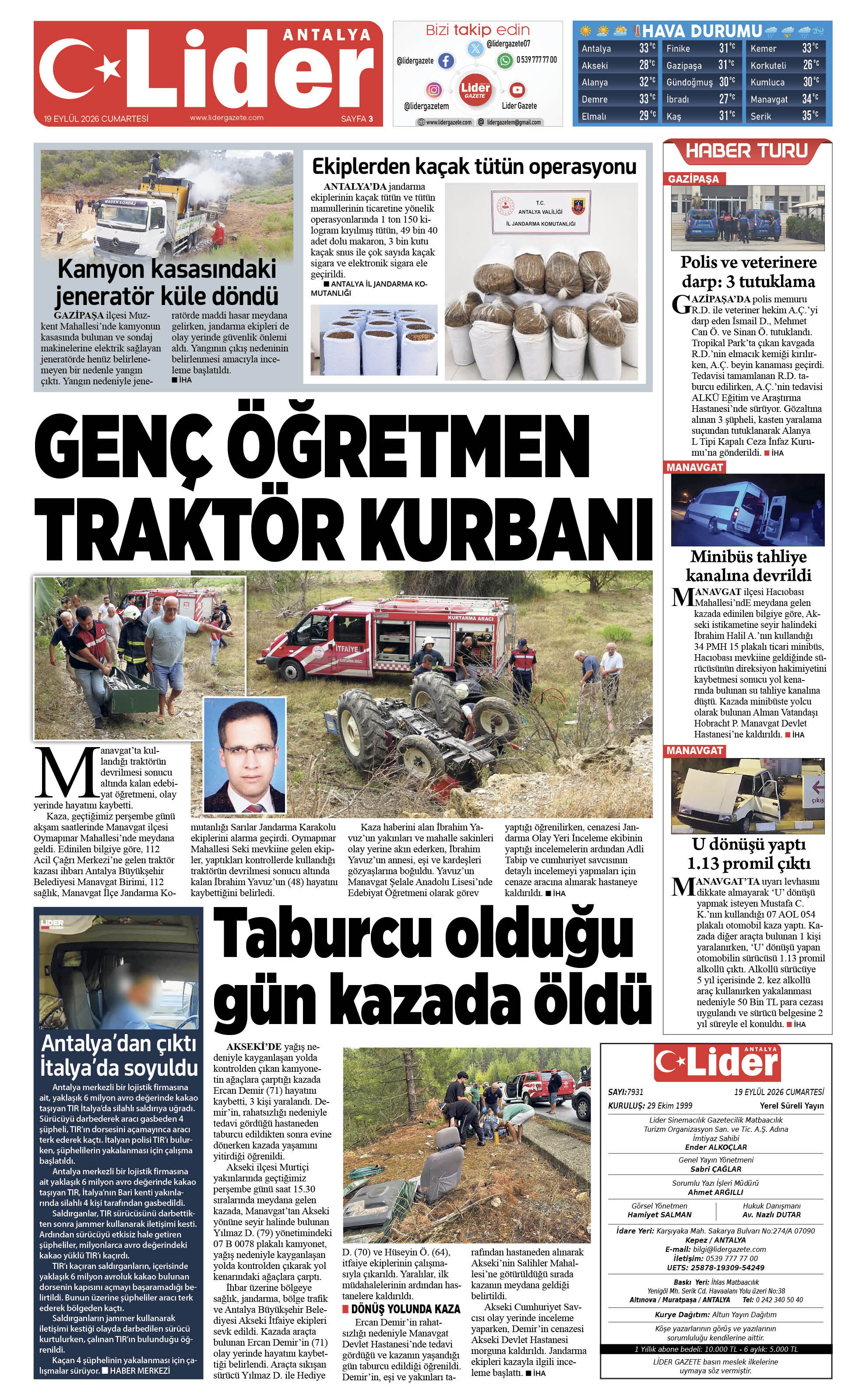 19 Eylül 2026 03