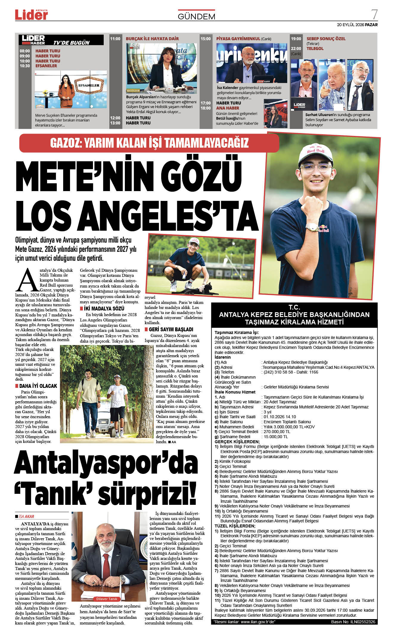 20 Eylül 2026 07