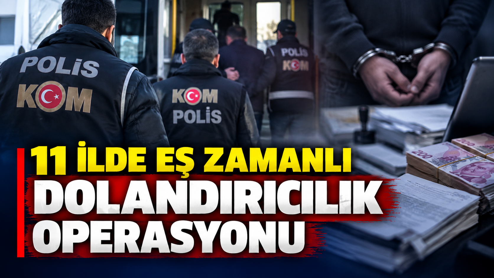 11 ilde eş zamanlı dolandırıcılık operasyonu