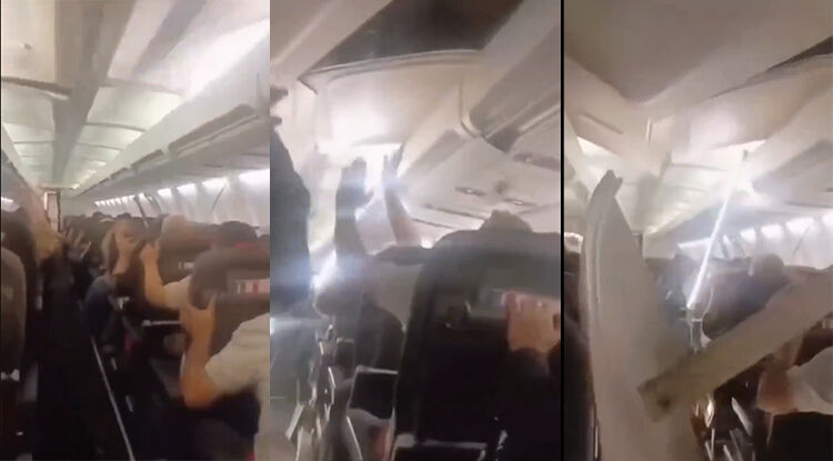İran’dan kalkan uçakta korku dolu anlar! Motor arıza verdi, tavan çöktü