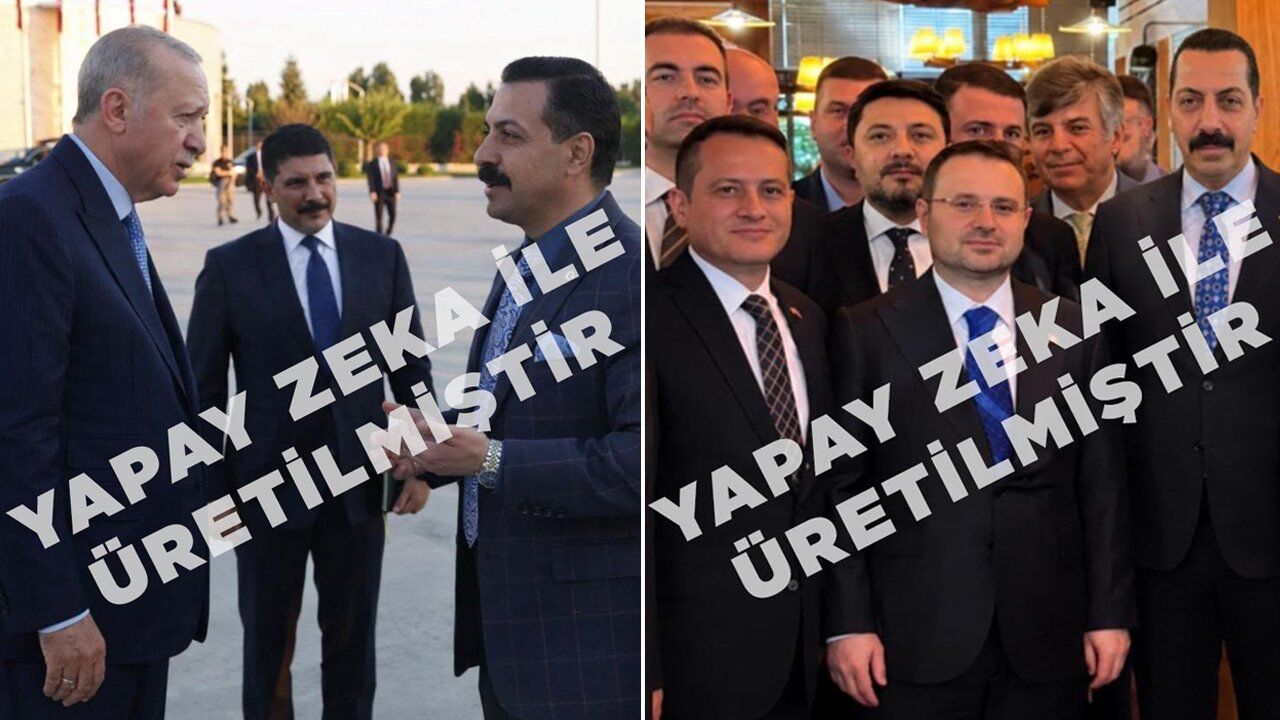 Yapay zekalı fotoğraf oyunu elinde patladı! Kendisini Cumhurbaşkanı Erdoğan ve Bakan Gürlek'in yanına montajladı