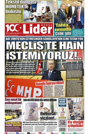 22 MAYIS LİDER GAZETE BURSA
