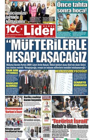 28 MAYIS LİDER GAZETE BURSA