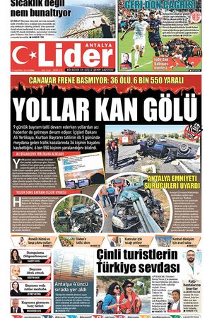 21 HAZİRAN LİDER GAZETE ANTALYA