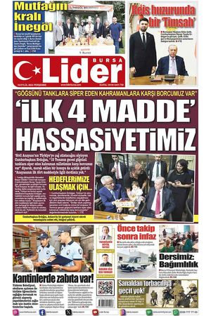 19 EYLÜL LİDER GAZETE BURSA