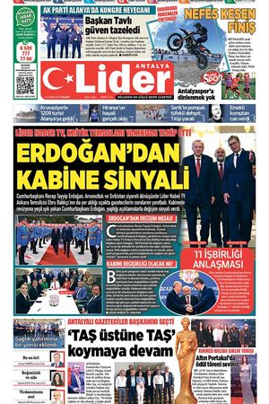 13 EKİM LİDER GAZETE ANTALYA