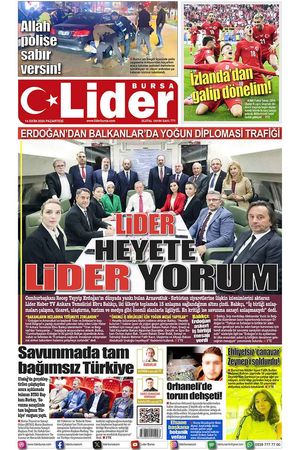 14 EKİM LİDER GAZETE BURSA