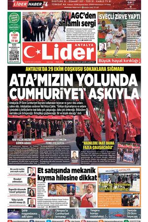 30 EKİM LİDER GAZETE ANTALYA