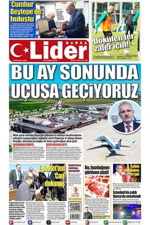 4 EKİM LİDER GAZETE BURSA