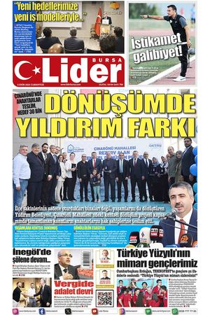 5 EKİM LİDER GAZETE BURSA