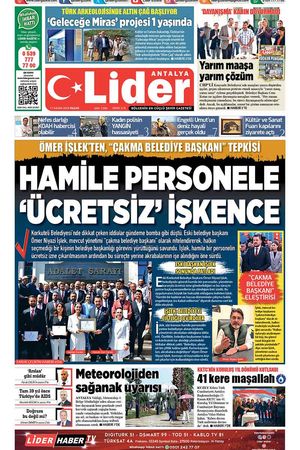 17 KASIM LİDER GAZETE ANTALYA