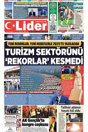 5 KASIM LİDER GAZETE ANTALYA