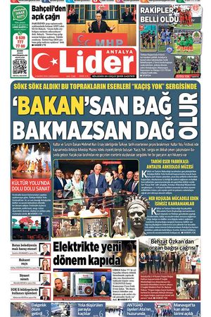 6 KASIM LİDER GAZETE ANTALYA