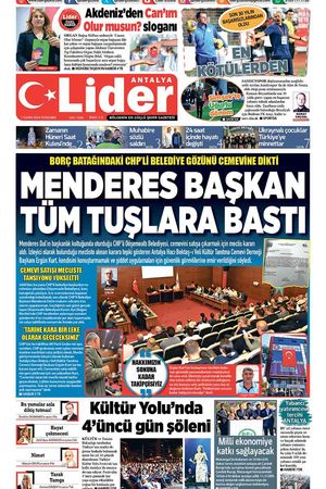 7 KASIM LİDER GAZETE ANTALYA