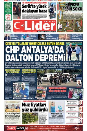 10 OCAK LİDER GAZETE ANTALYA