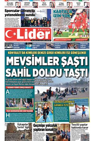 27 OCAK LİDER GAZETE ANTALYA