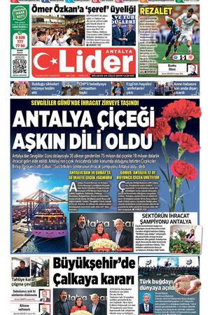 15 ŞUBAT 2025 LİDER GAZETE ANTALYA