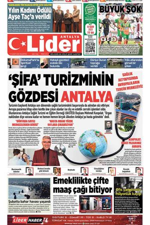 17 ŞUBAT 2025 LİDER GAZETE ANTALYA