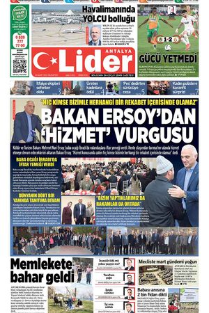 10 MART LİDER GAZETE ANTALYA