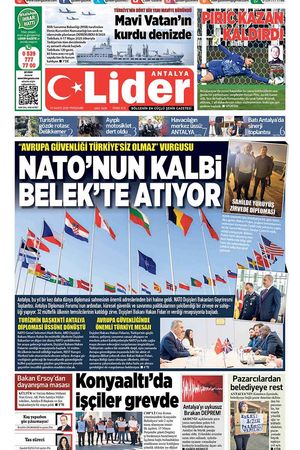 15 MAYIS 2025 LİDER GAZETE ANTALYA