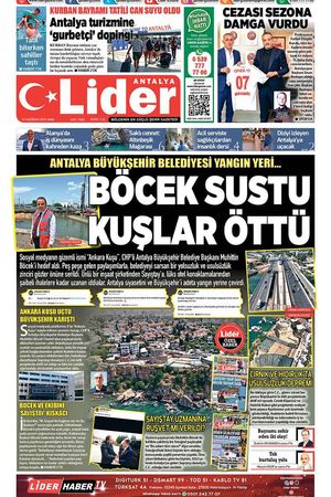 10 HAZİRAN 2025 LİDER GAZETE ANTALYA