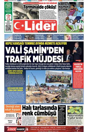 18 HAZİRAN 2025 LİDER GAZETE ANTALYA