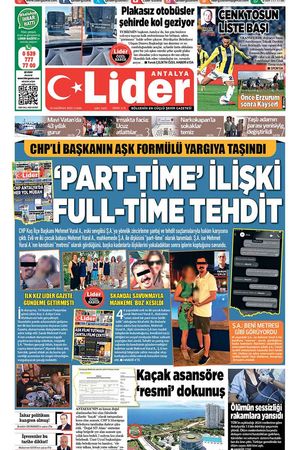 20 HAZİRAN 2025 LİDER GAZETE ANTALYA