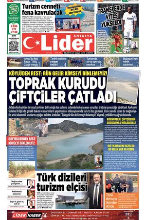 24 HAZİRAN LİDER GAZETE ANTALYA