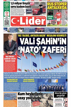 27 HAZİRAN LİDER GAZETE ANTALYA