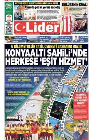 4 HAZİRAN 2025 LİDER GAZETE ANTALYA