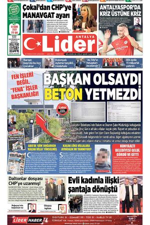 30 TEMMUZ LİDER GAZETE ANTALYA
