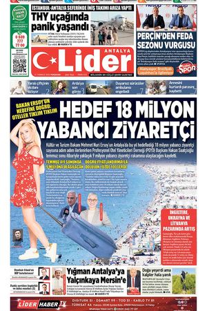 31 TEMMUZ LİDER GAZETE ANTALYA