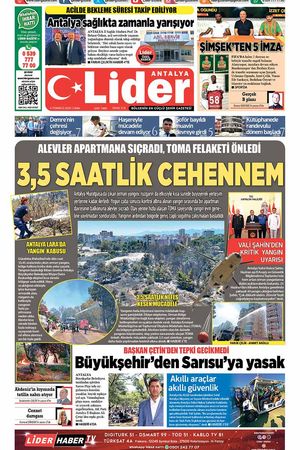 4 TEMMUZ LİDER GAZETE ANTALYA