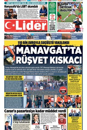 5 TEMMUZ LİDER GAZETE ANTALYA