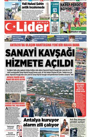 9 AĞUSTOS 2025 LİDER GAZETE ANTALYA