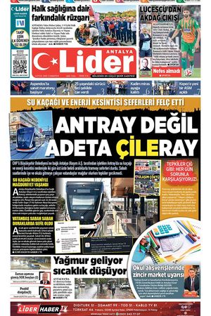 6 EYLÜL LİDER GAZETE ANTALYA