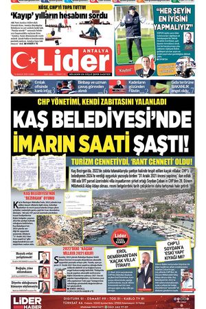 12 ARALIK 2025 LİDER GAZETE ANTALYA